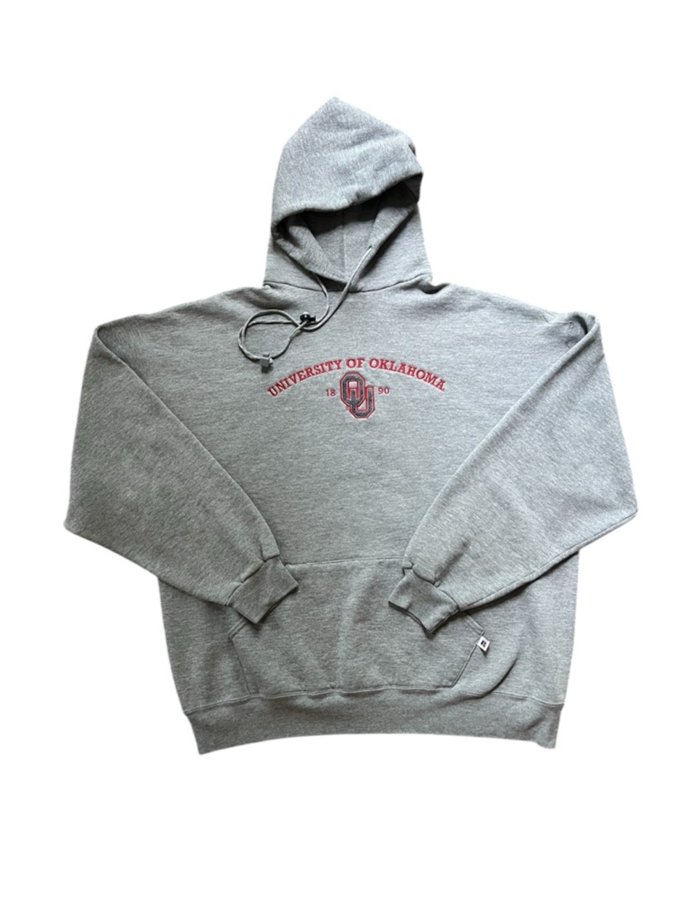 Vintage Oklahoma Sooners Hoodie Mens XXL Pullover Hoodie Russell Y2K